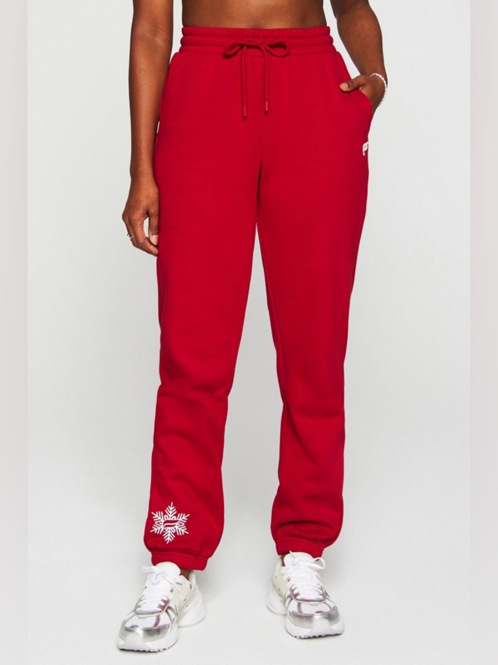 Fabletics Womens Cozy Fleece‎ Go-To Sweatpants NEW Size XXL 1X Red Jogger Ankle